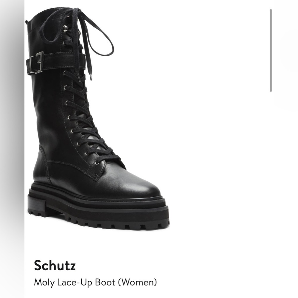 Schutz Molly Lace Up Combat Boots